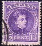 Spain 1901 Alfonso XIII 15 CTS Violet Edifil 246